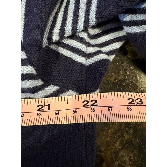 Polo Ralph Lauren Men's Large Blue Striped Short Sleeve Polo Shirt - Picture 7 of 11